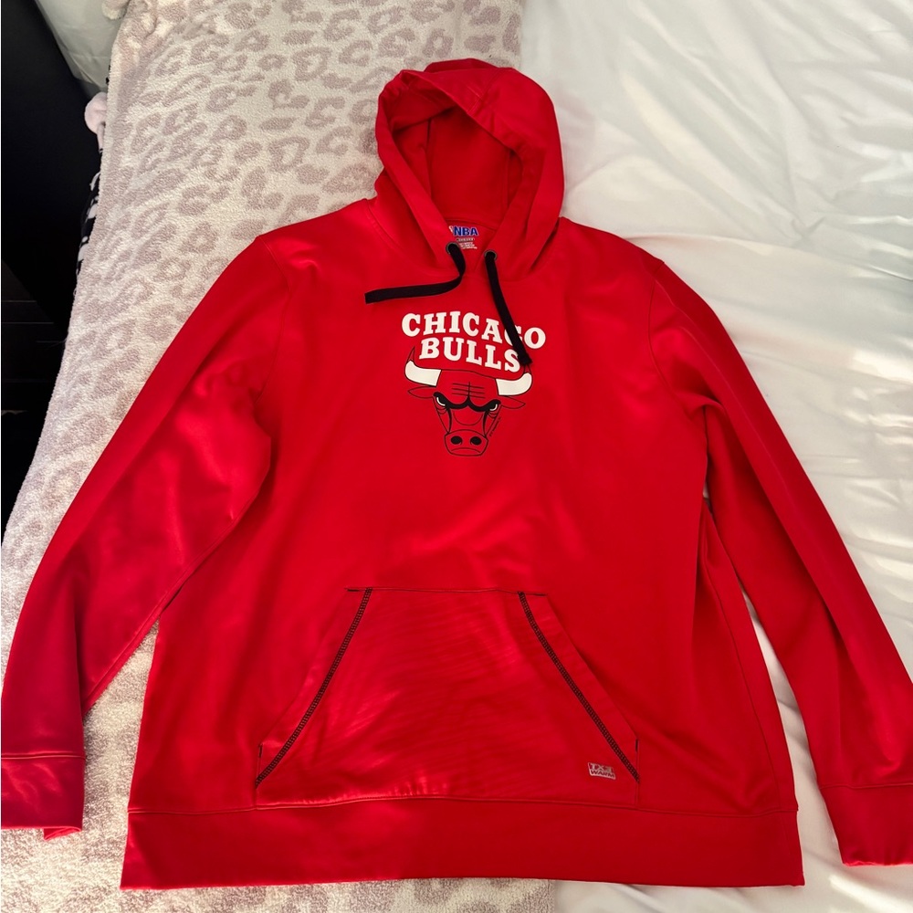 Red Chicago Bulls Hoodie